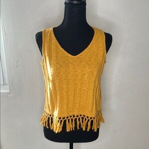 Anthropologie eri + ali Beachcomber Fringe Top Size XS